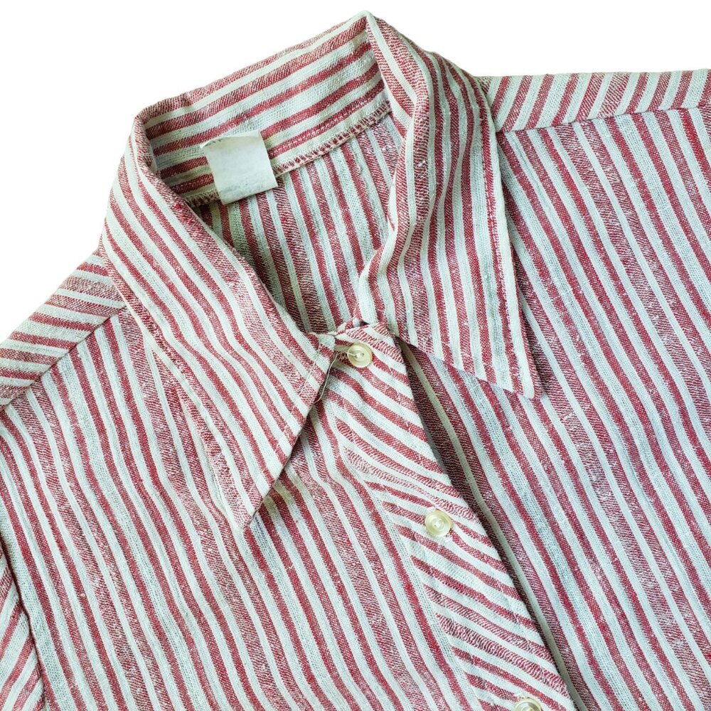 VINTAGE 60s 70s Butterfly Collar Tunic Shirt Women's Small Medium